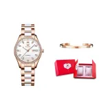 Rose Case White Dial Ceramic Strap