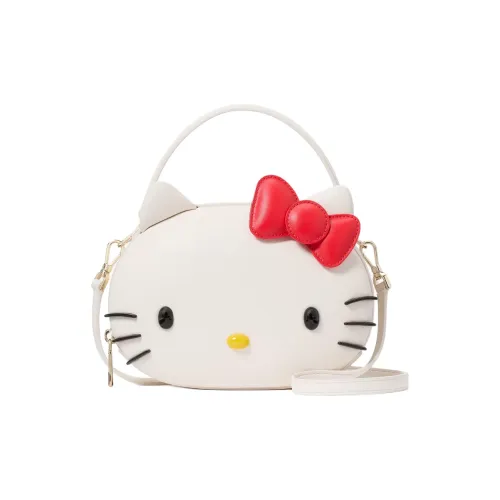 Kate Spade Hello Kitty Collaboration Cow Leather Shoulder Bag Crossbody Bag Handbag Women's White