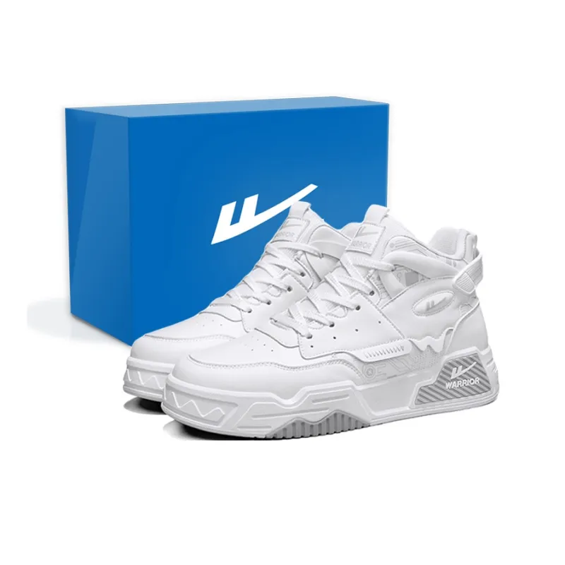 Warrior Height-Enhancing Wear-Resistant Lightweight High-Top Skateboard Shoes Men-0