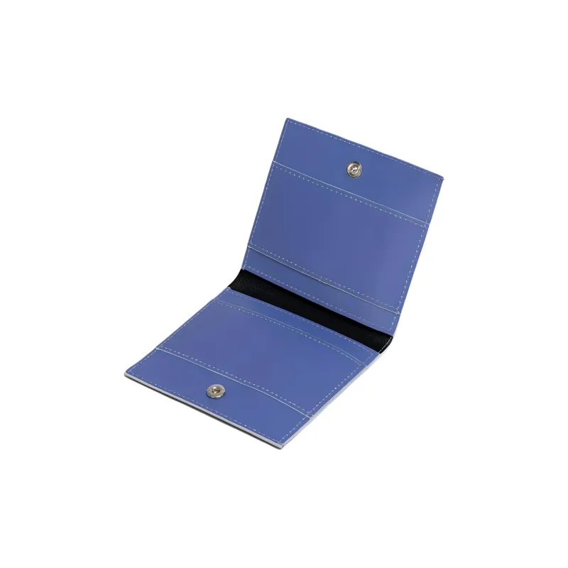 MARNI Tribeca Polyurethane Wallet Men's Plum & Light Blue-3