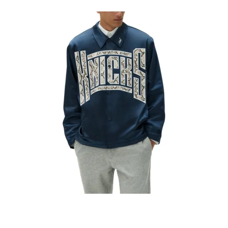 KITH X New York Knicks Snap Front Coaches Jacket-2