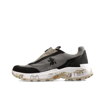 PREMIATA SCILIAR Slip Resistant Low Top Casual Shoes Men's Gray Black White