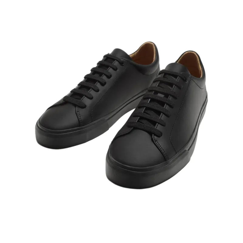 ZARA Low Top Skateboard Shoes Men's Black-2