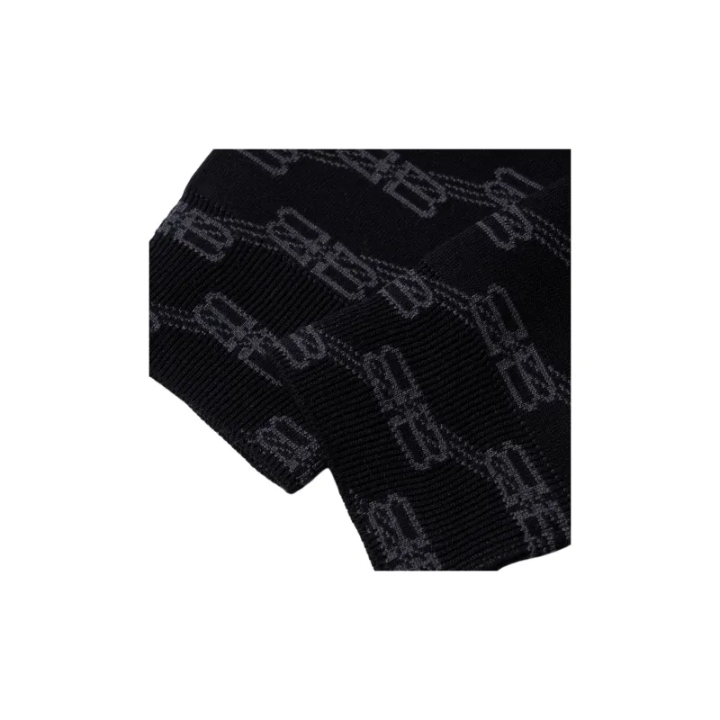 Balenciaga Bb Monogram Crewneck Black-5