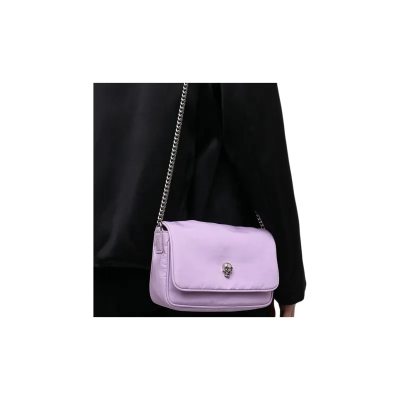 Alexander McQueen Polyester Chain Shoulder Bag Crossbody Bag Women's Purple-4