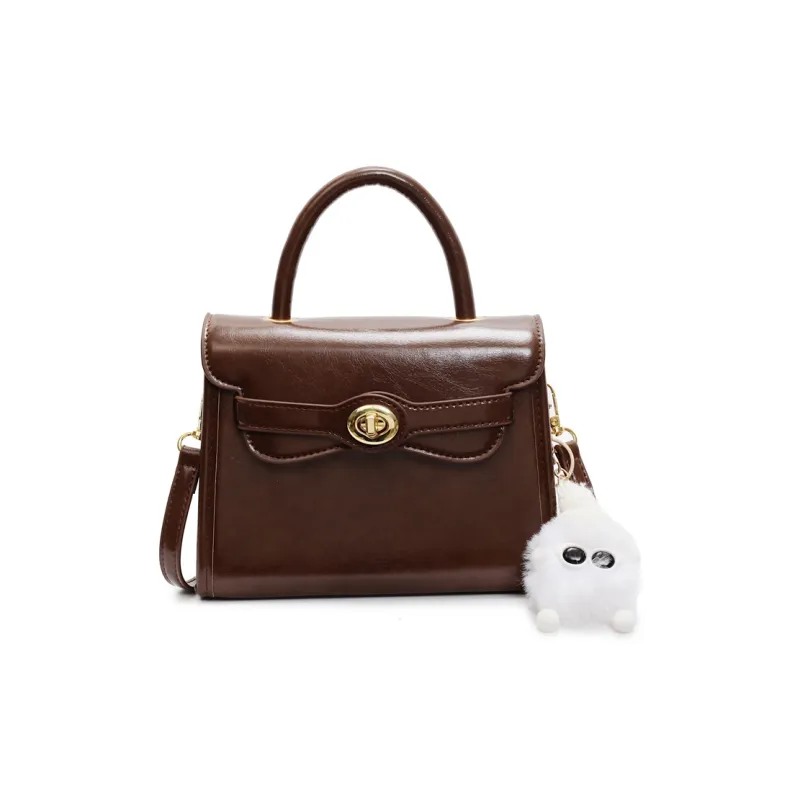 Yalu PU Shoulder Bag, Crossbody Bag, Handbag Regular Women's Black/Ecru/Coffee/Pink/Green-11