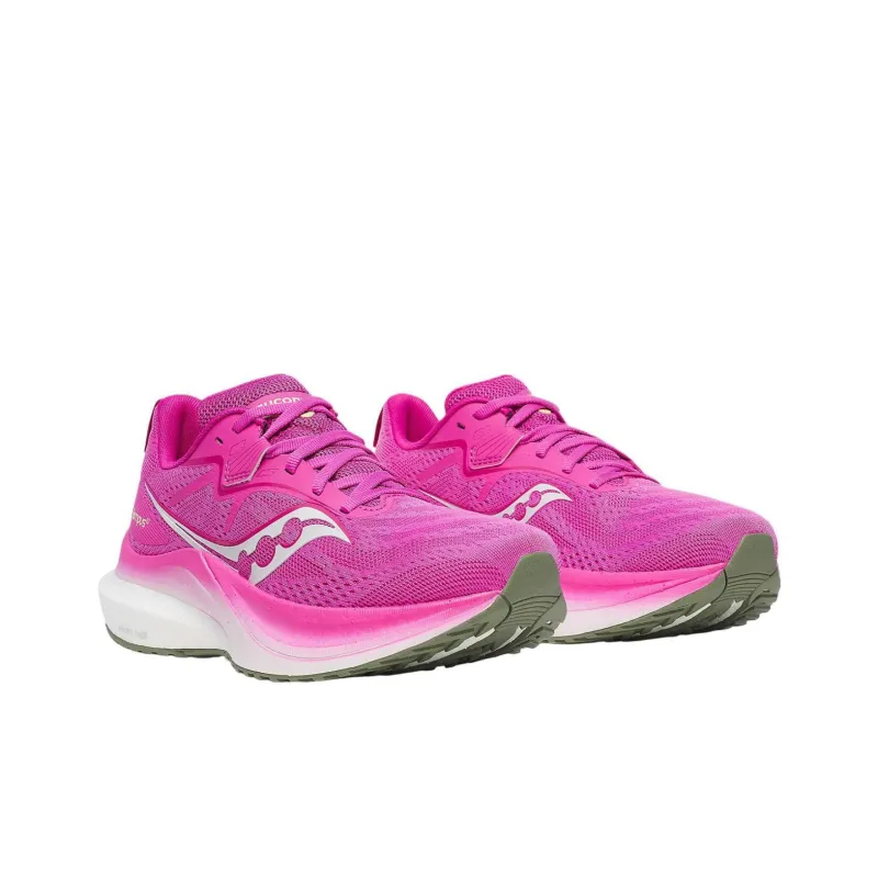 Saucony Tempus 2 Fuchsia Olivine Women's-2