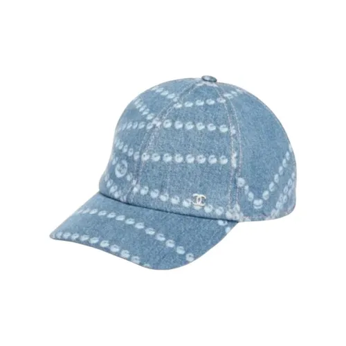 CHANEL Baseball Caps Unisex Blue