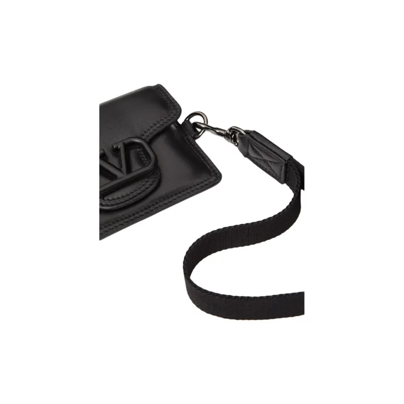 Valentino GARAVANI Sheepskin Wallet Men's Black-3