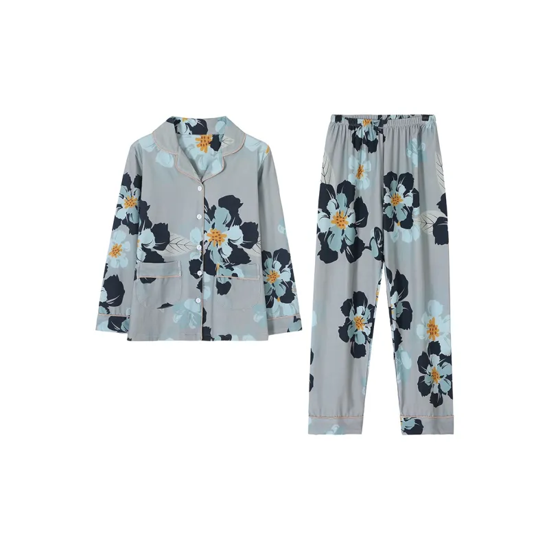 MADALLO Pajama Set Women's Steel Blue-0
