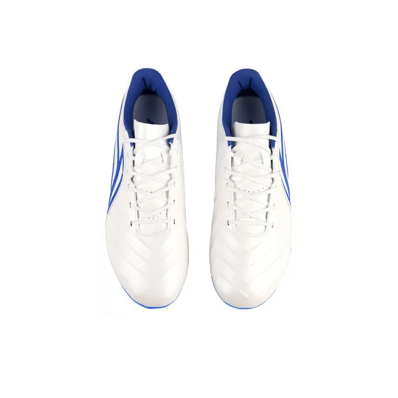 LiNing MG Rubber Short Studs Artificial Ground Cushioning Anti Slip And Wear Resistant Soccer Shoes Men's White Blue-2