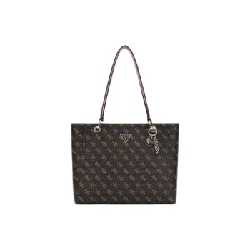 GUESS Polyurethane Tote Bag Shopping Bag Shoulder Bags Women's Brown