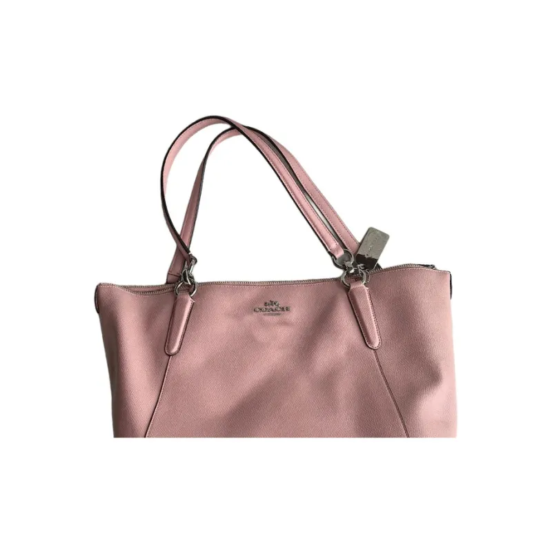 COACH Ava Leather Tote Bag Shopping Bag Portable Crossbody Bag Shoulder Bag Large Size Women's Cherry Blossom Pink-1