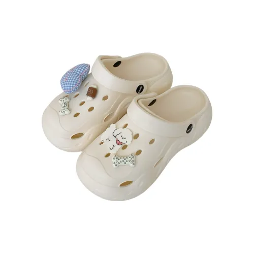 SHIGUDE Slippers Women's, Cream White