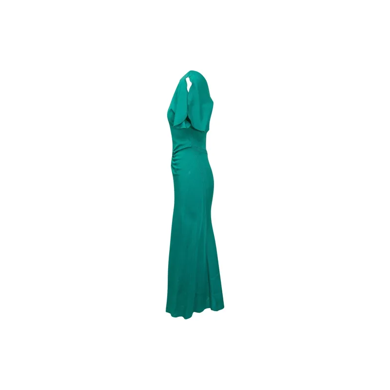 Victoria Beckham Gathered Waist Midi Dress-2