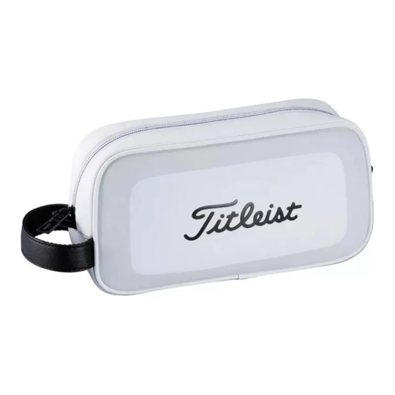 TITLEIST PU Polyurethane Storage Bag Men's White-0