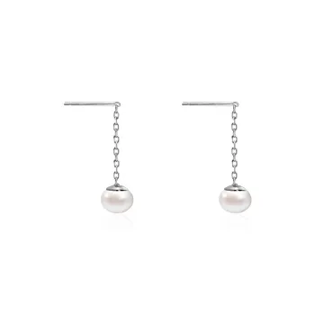 ZANC Alloy Faux Pearl Drop Earrings Women's