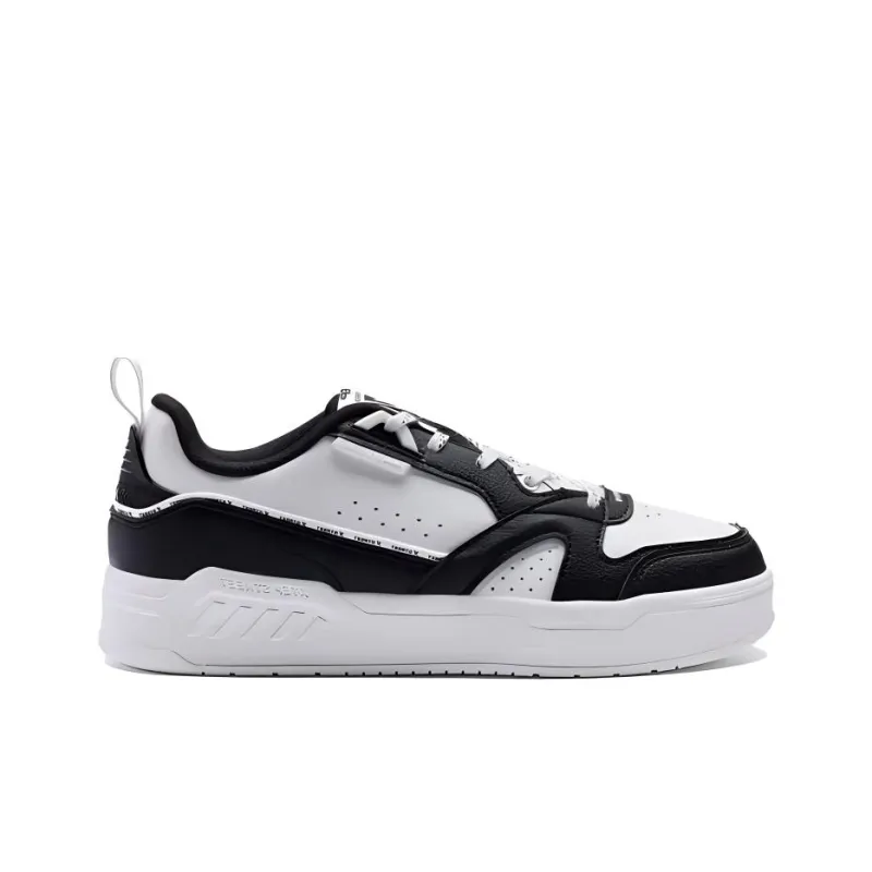 XTEP Low Top Skateboard Shoes Women's Black White-1