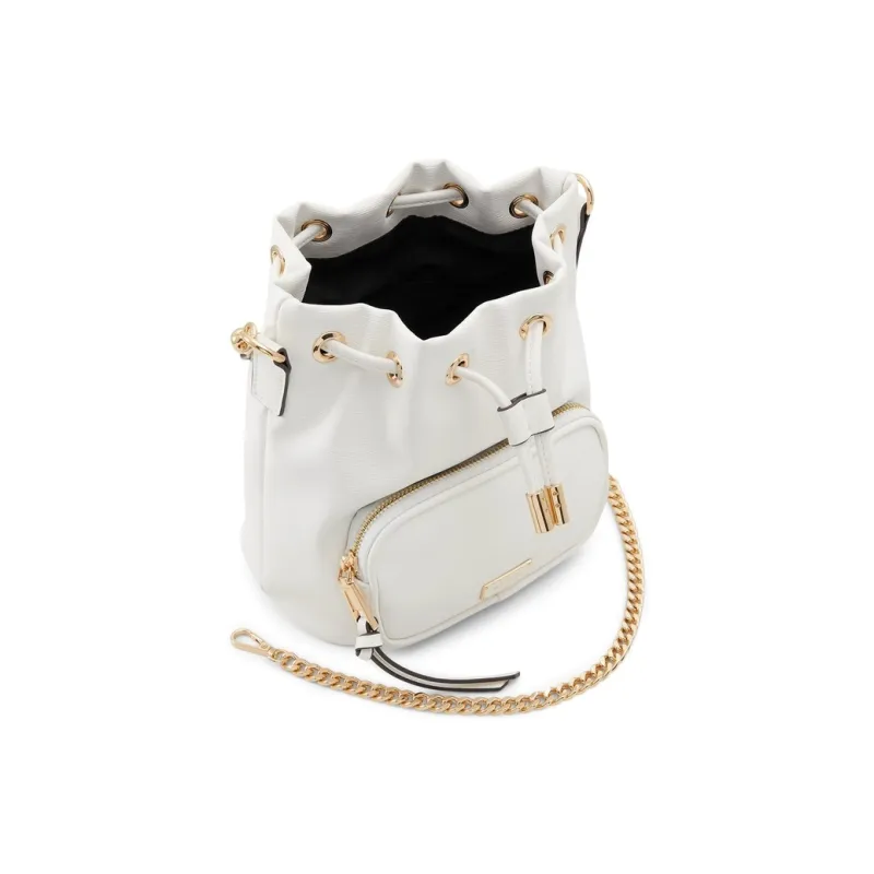 ALDO Artificial Leather Bucket Bags Handbags Medium Size Women's White-2