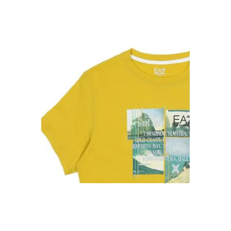 EMPORIO ARMANI EA7 T Shirts Women's Yellow-1