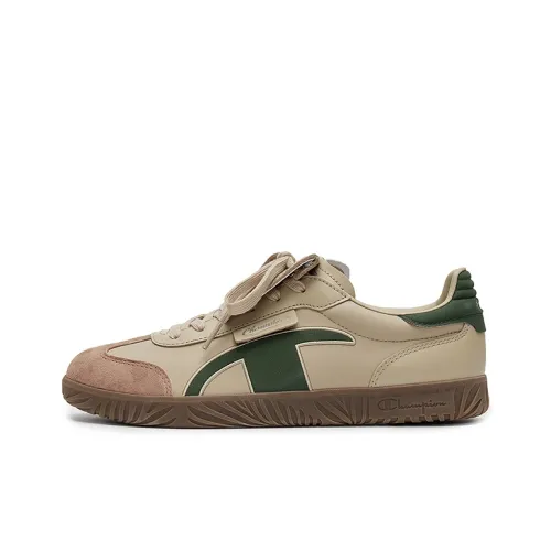 Champion T Head German Army Trainers Low Top Skateboard Shoes Men's Sand Stone/Olive Green