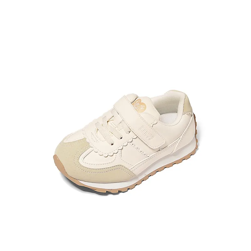 Snoffy Durable Breathable Low-Top Kids Lifestyle Shoes Milk Tea Beige Kids'-1