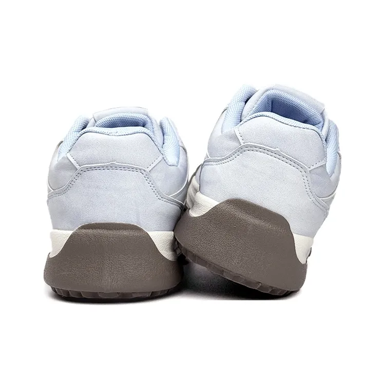 Mengsai Platform Height Increasing Vintage Niche Cute Fashion Puffy Shoes Low Top Skateboard Shoes Women's Haze Blue-3