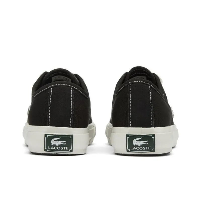 LACOSTE Canvas Shoes Women's Black White-3