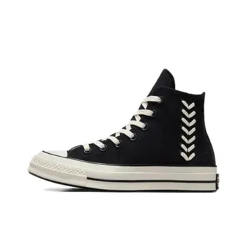 Chuck 70 Women's Converse High 'Crafted Laces Black Egret' Women's