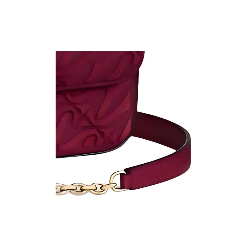 CARTIER C De Cartier Collection Calfskin Shoulder Bag Crossbody Bag Mini Women's Cherry Red-3