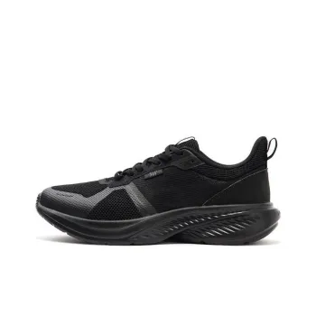 361° Abrasion Resistant Breathable Low Top Running Shoes Men's Black Gray