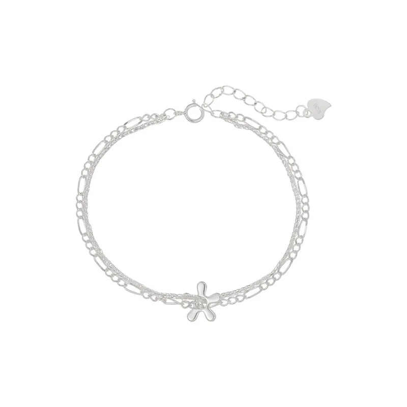 Heart Grass S925 Silver Bracelets Women's-0