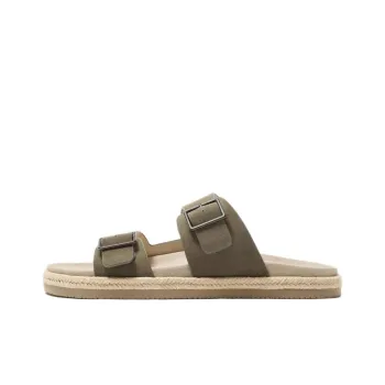 ZARA PVC Plastic Abrasion Resistant Slide Slippers Men's Green