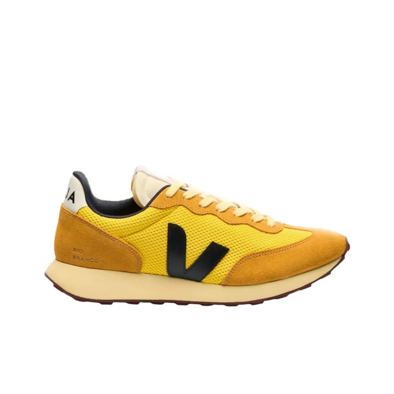 VEJA Rio Branco Low Top Casual Shoes Unisex Yellow-1