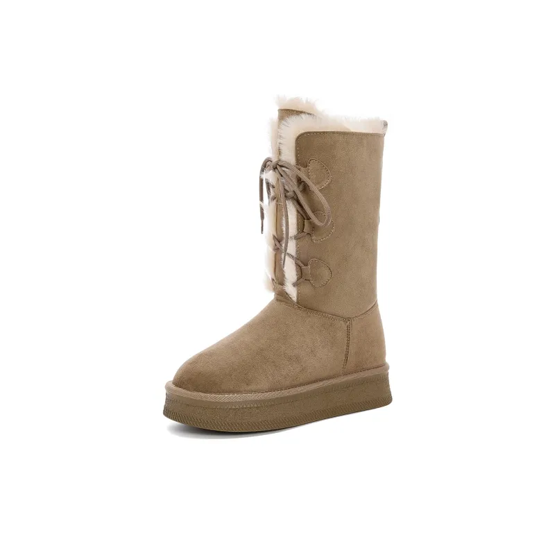 DAPHNE Knee High Snow Boots Women's-5