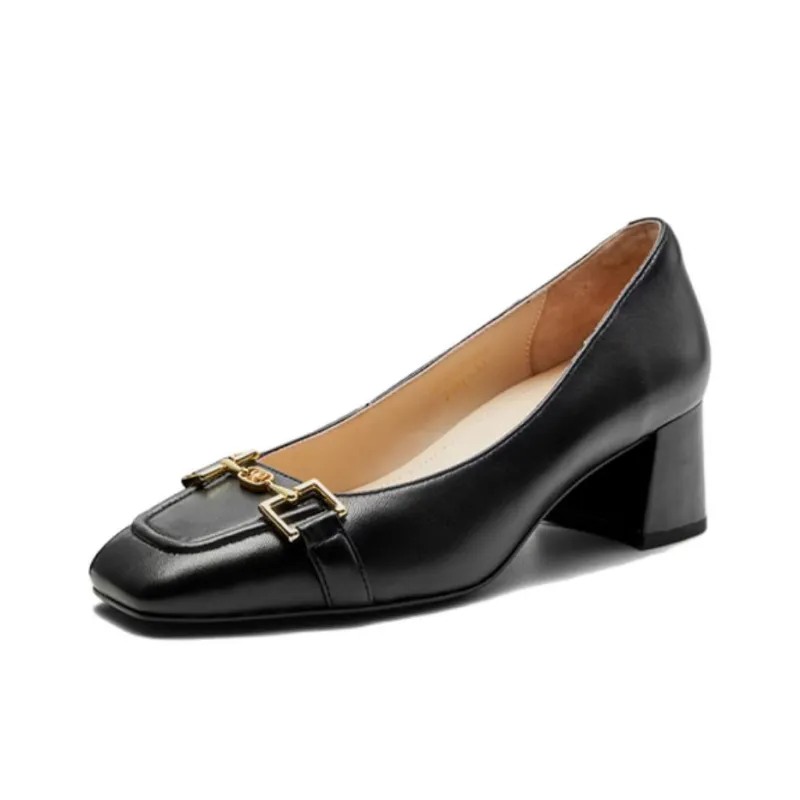 NINE WEST Chunky Heel High Heels 5.2cm Women's-1