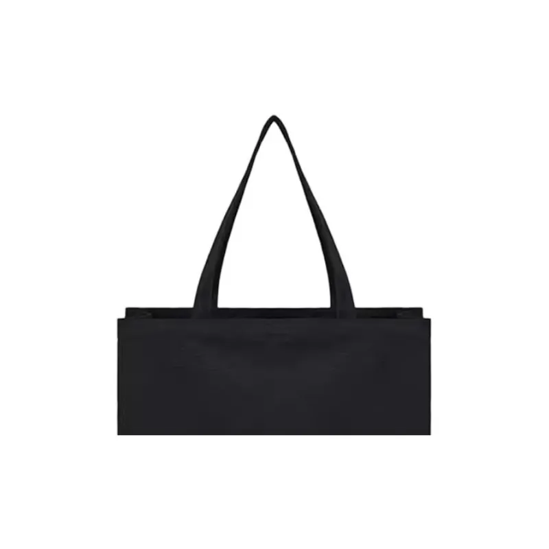 TAD FAB Fabric With Polyester Cotton Blend Tote Bag Shopping Bag Shoulder Bags Medium Size Women's Black-1