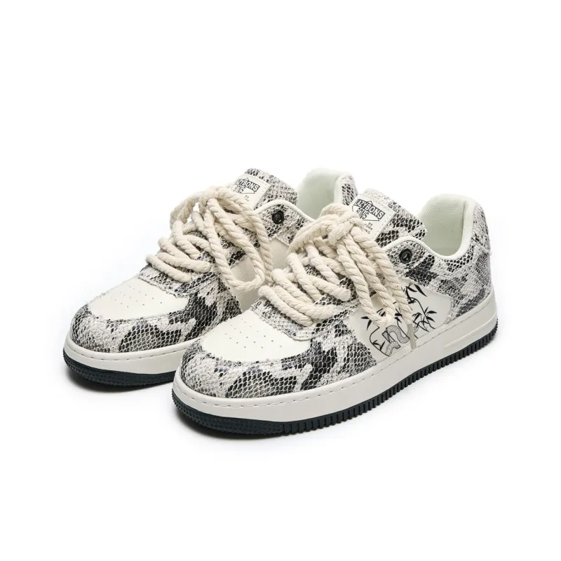 LAZY BONS Slip Resistant, Abrasion Resistant, Breathable, Height Increasing Low Top Skateboard Shoes Unisex-8