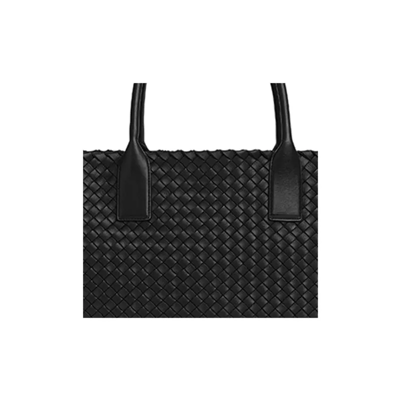 Bottega Veneta CABAT Sheepskin Tote Bag, Shopping Bag, Shoulder Bag, Handbag Medium Size Women's Black-3