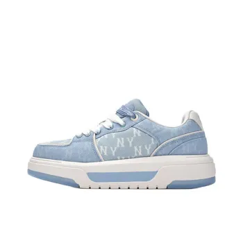 MLB New York Yankees Anti Slip Wear Resistant Low Top Skateboard Shoes Unisex Blue