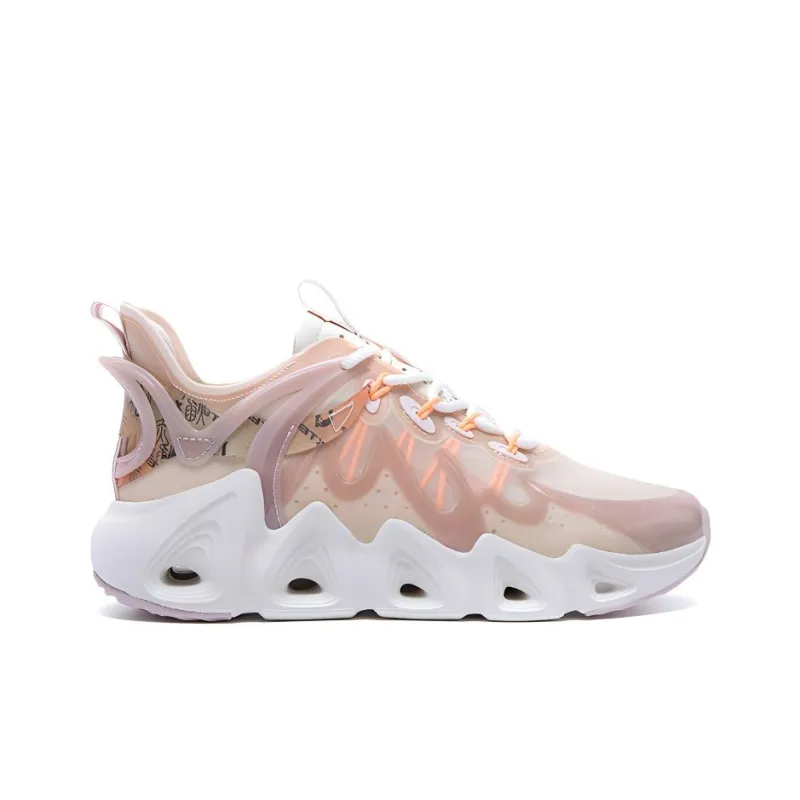 XTEP Red Flame 2.0 Slip Resistant, Abrasion Resistant, Breathable Low Top Chunky Sneakers Women's-1