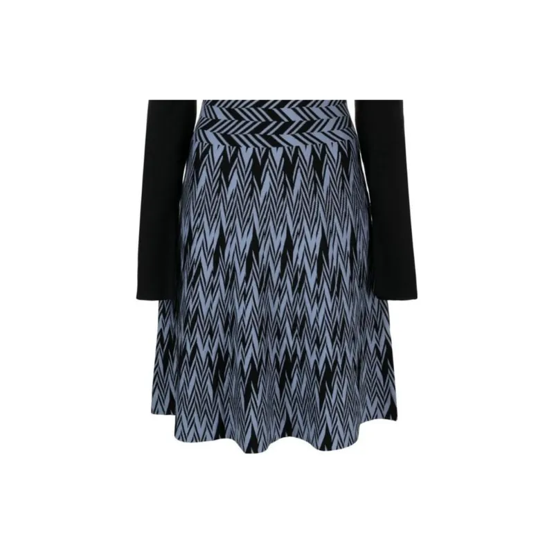 EMPORIO ARMANI Long Sleeved Dresses Women's Black-5