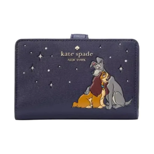 Kate Spade Disney, Collaboration Artificial Leather Wallet Women's Marine Blue
