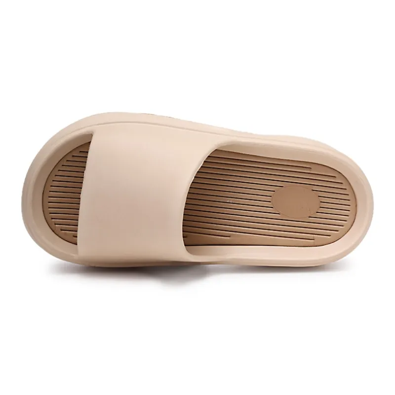 XMISTUO Minimalist Style Fashion Squashy And Bouncy Feeling Platform Slippers For Women's-1