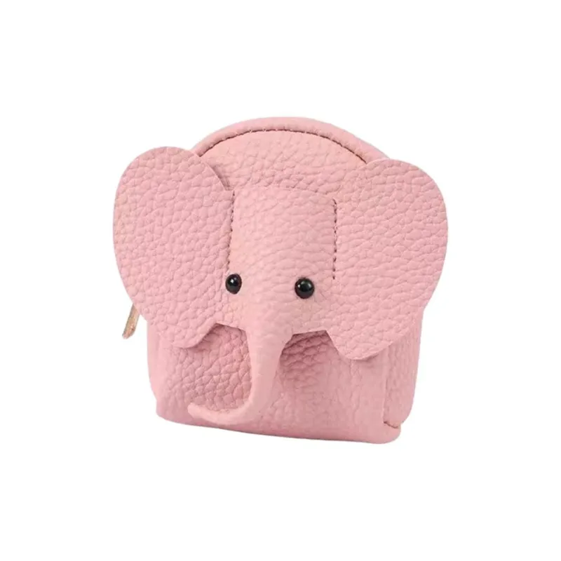 WEIDEYEYAN PU Coin Purse Mini Women's Pink/Black/Beige-0