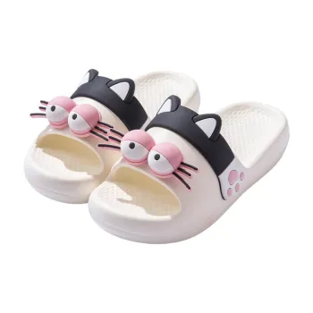 SHAJI Cute Garfield Summer Indoor Slip Resistant Platform Kitten Slippers For Women's