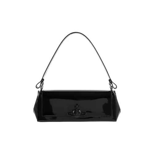 Vivienne Westwood HAZEL Leather Handbag Large Size Men's Black
