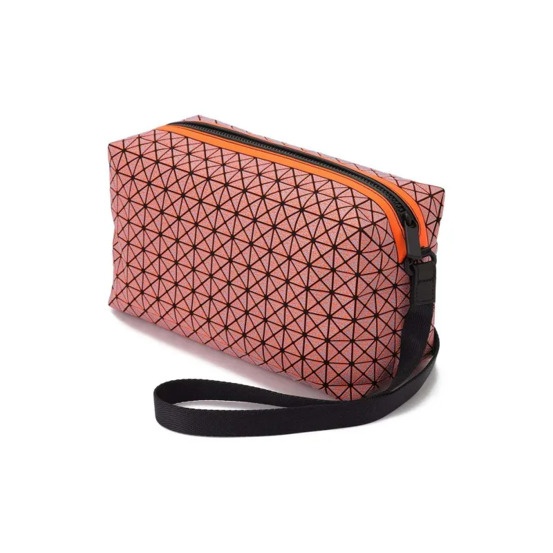 ISSEY MIYAKE PU Polyurethane Crossbody Bag, Shoulder Bag Unisex Orange-1