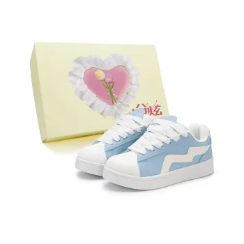 FULLXUAN Trendy Vintage Versatile Casual Low Top Skateboard Shoes Women's Box
