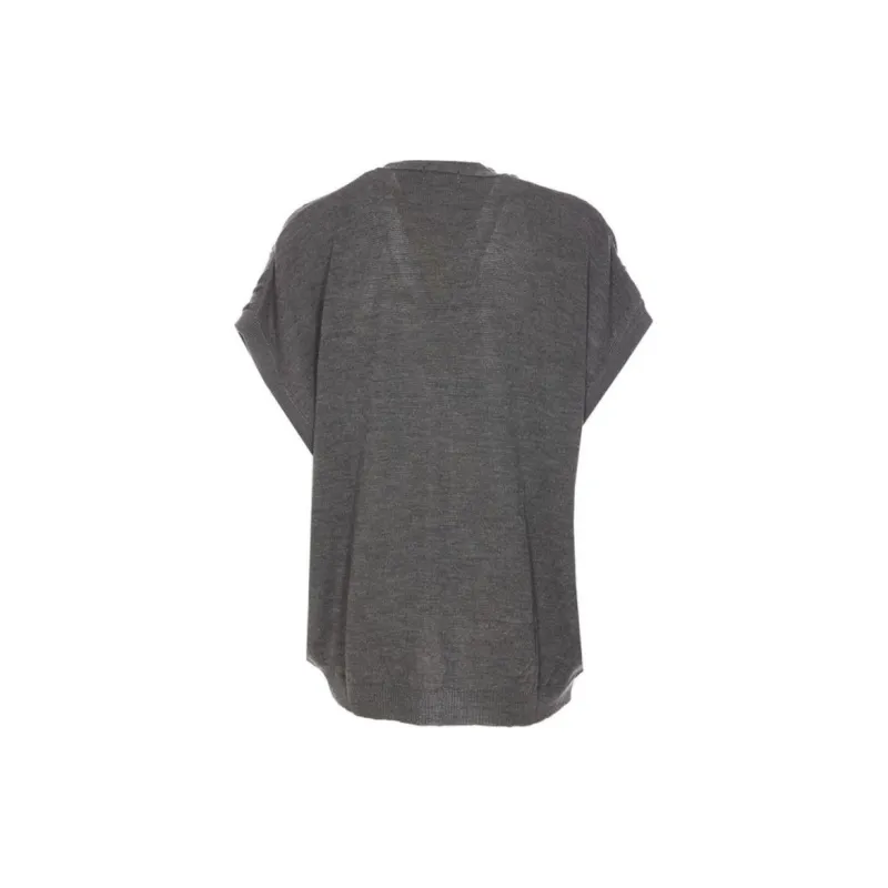 Magliano Graphic Detailed Sleeveless Knitted Vest-1